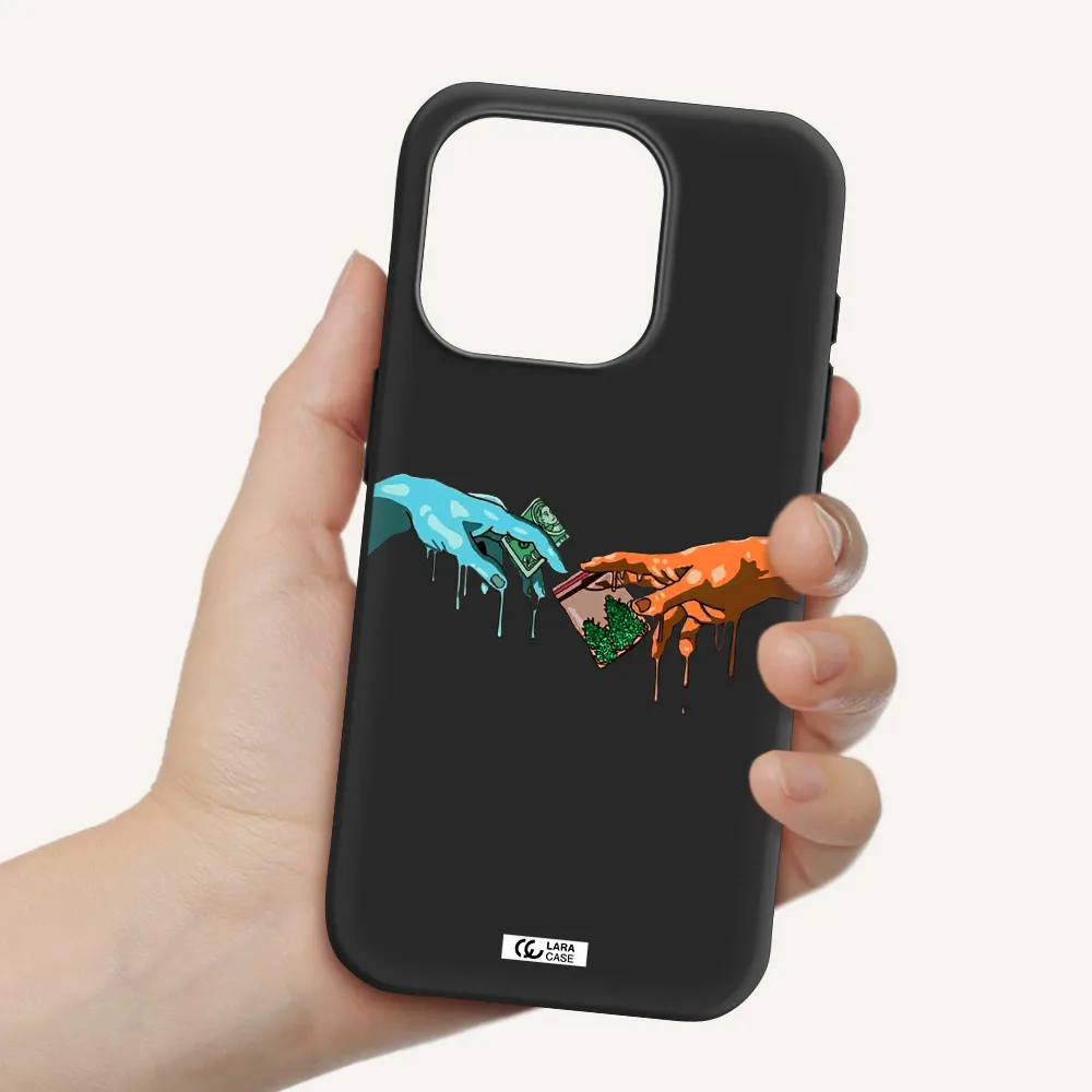 Pass The Weed Apple Iphone 15 Pro Silicone Black Case