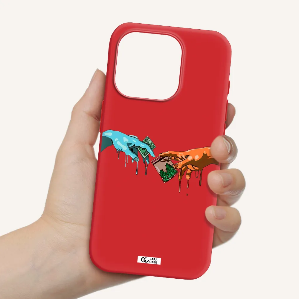 Pass The Weed Apple Iphone 15 Pro Silicone Imperial Red Case