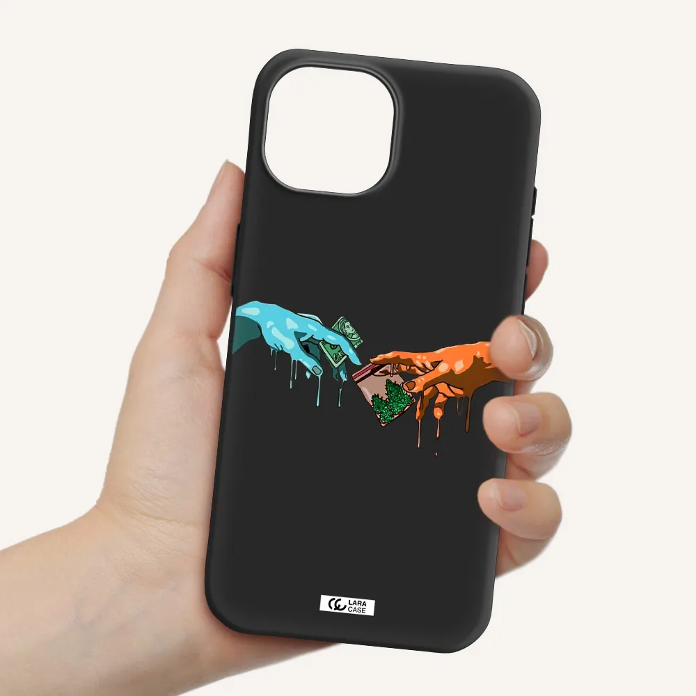 Pass The Weed Apple iPhone 15 Silicone black Case