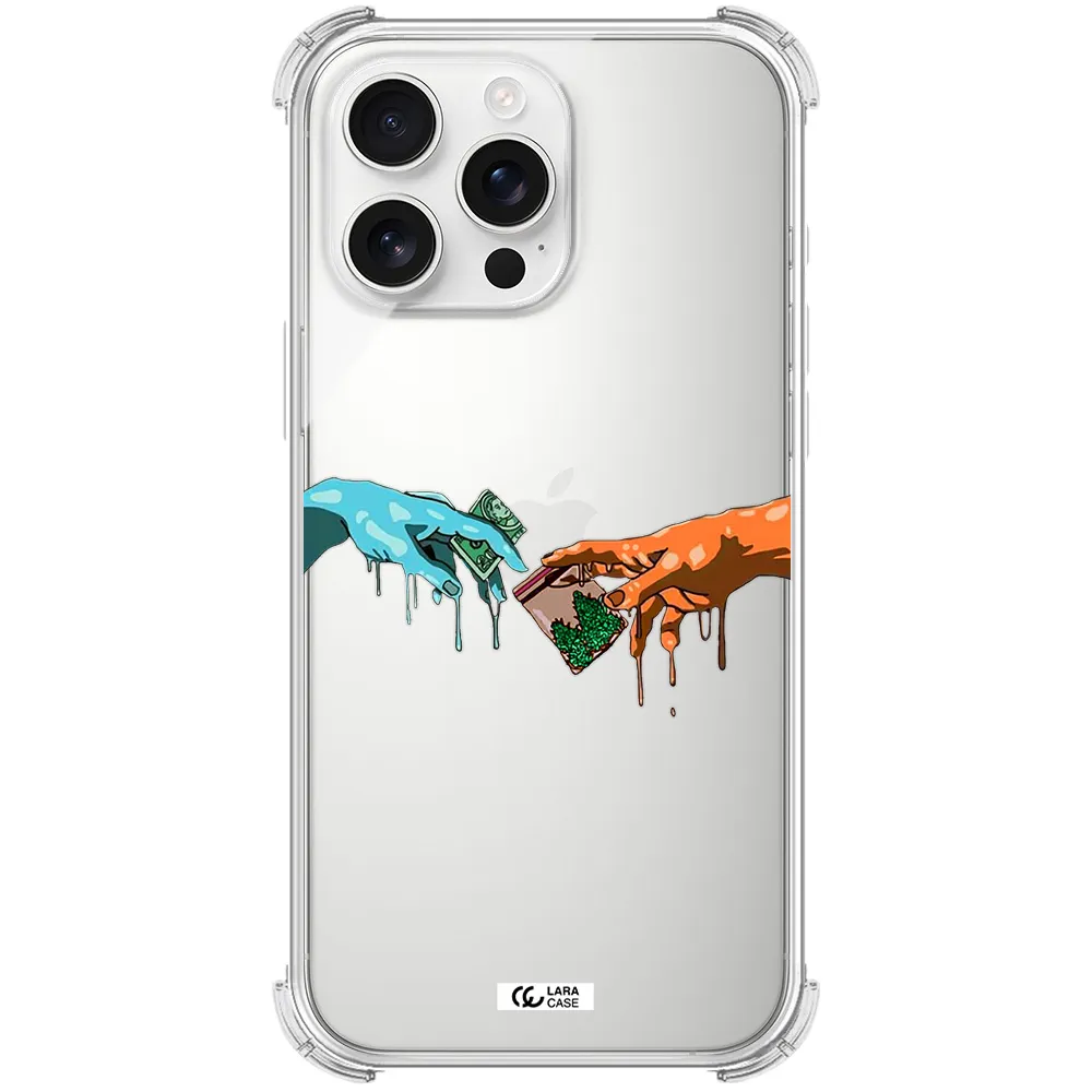 Pass The Weed Apple Iphone 16 Pro Max Clear Pc Case