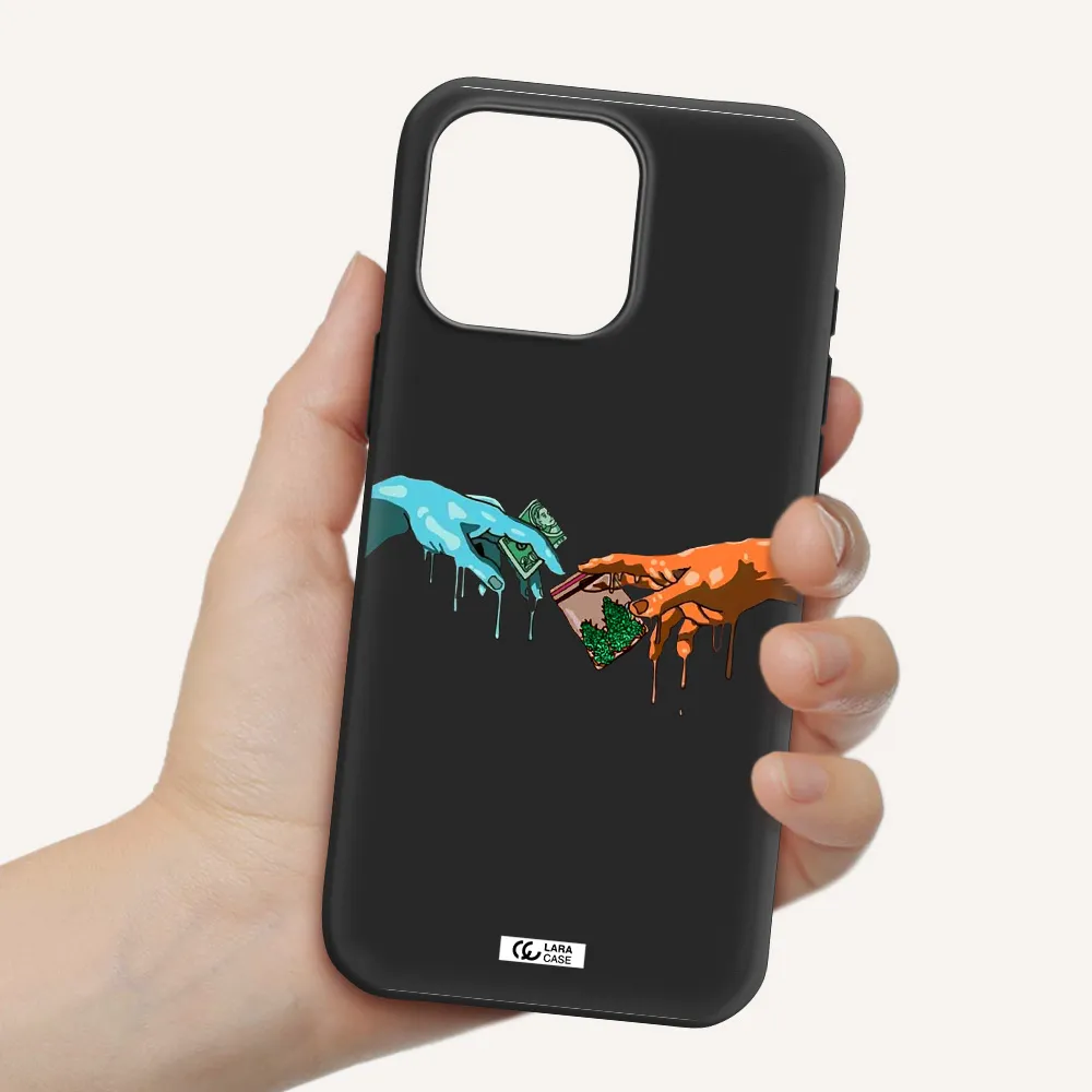 Pass The Weed Apple Iphone 16 Pro Max Silicone Black Case