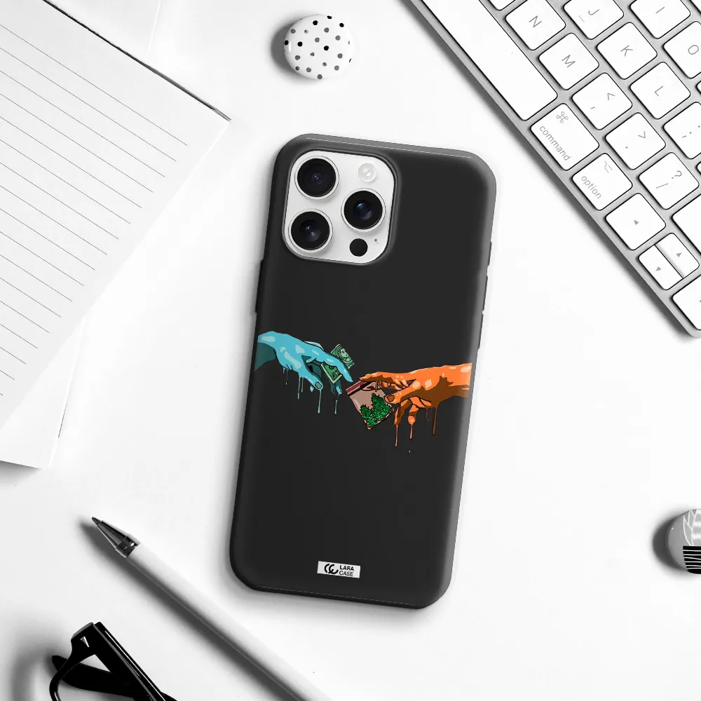 Pass The Weed Apple Iphone 16 Pro Max Silicone Black Case