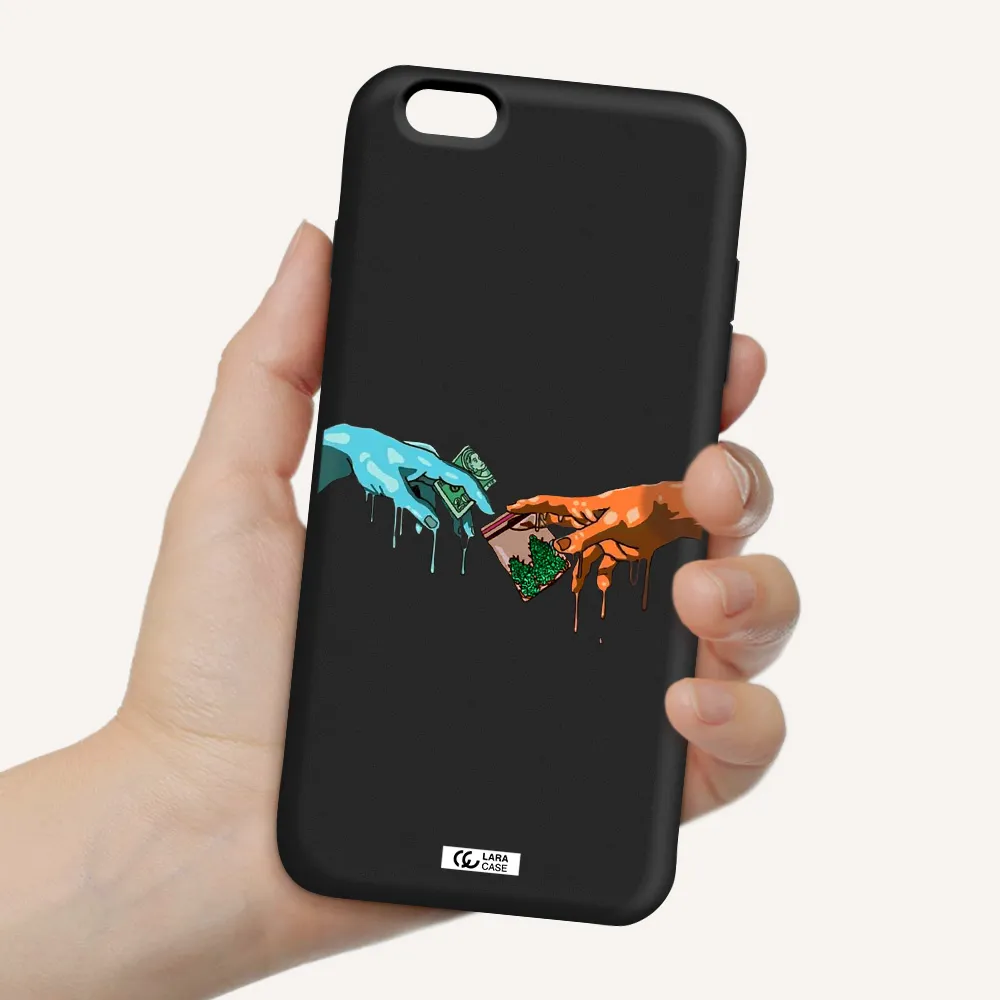 Pass The Weed Apple iPhone 6 plus Silicone black Case