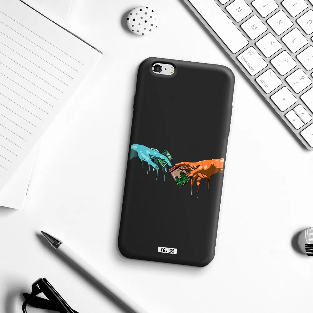 Pass The Weed Apple iPhone 6 plus Silicone black Case