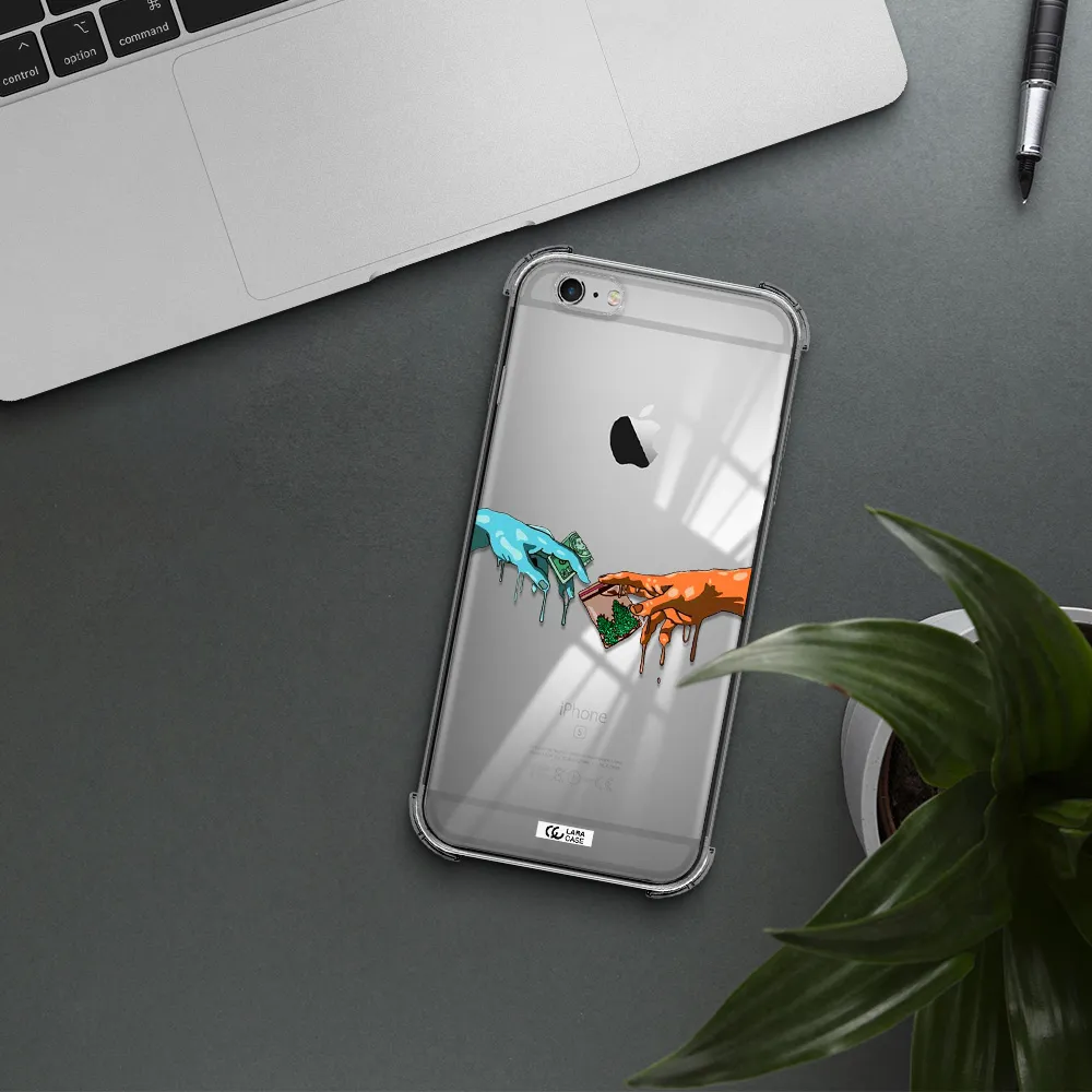 Pass The Weed Apple iPhone 6 s plus Clear PC Case