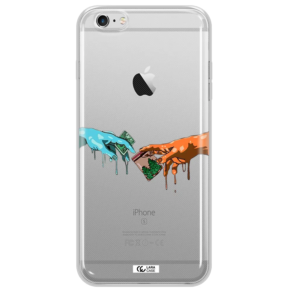 Pass The Weed Apple iPhone 6 s plus Clear TPU Case