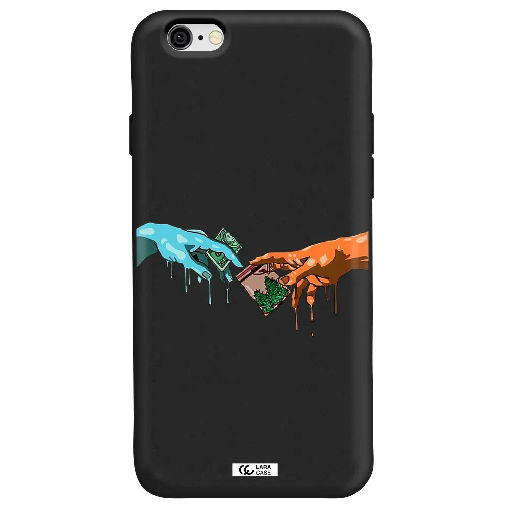 Pass The Weed Apple iPhone 6 Silicone black Case