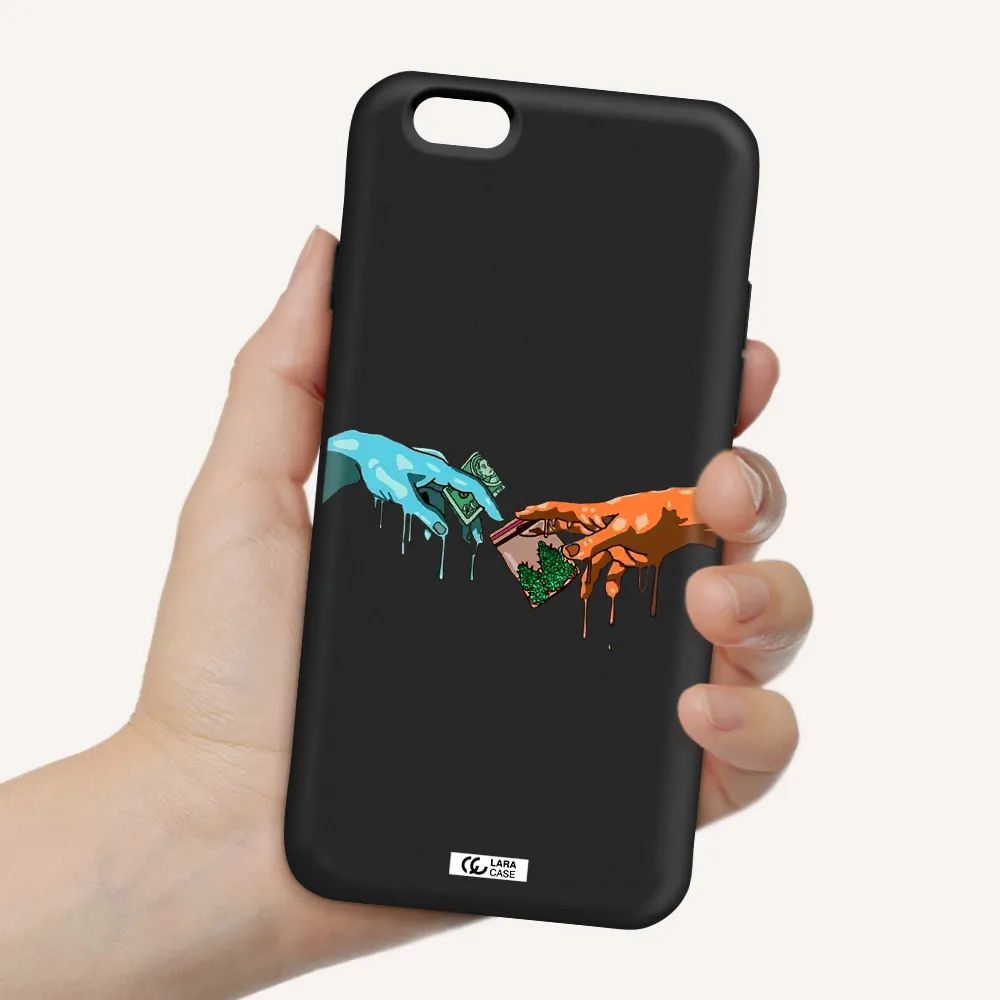 Pass The Weed Apple iPhone 6 Silicone black Case