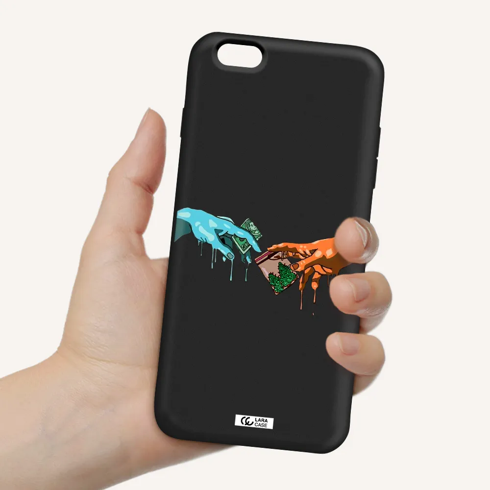 Pass The Weed Apple iPhone 6S Silicone black Case