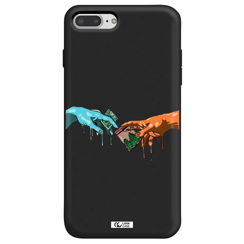 Pass The Weed Apple iPhone 7 plus Silicone black Case
