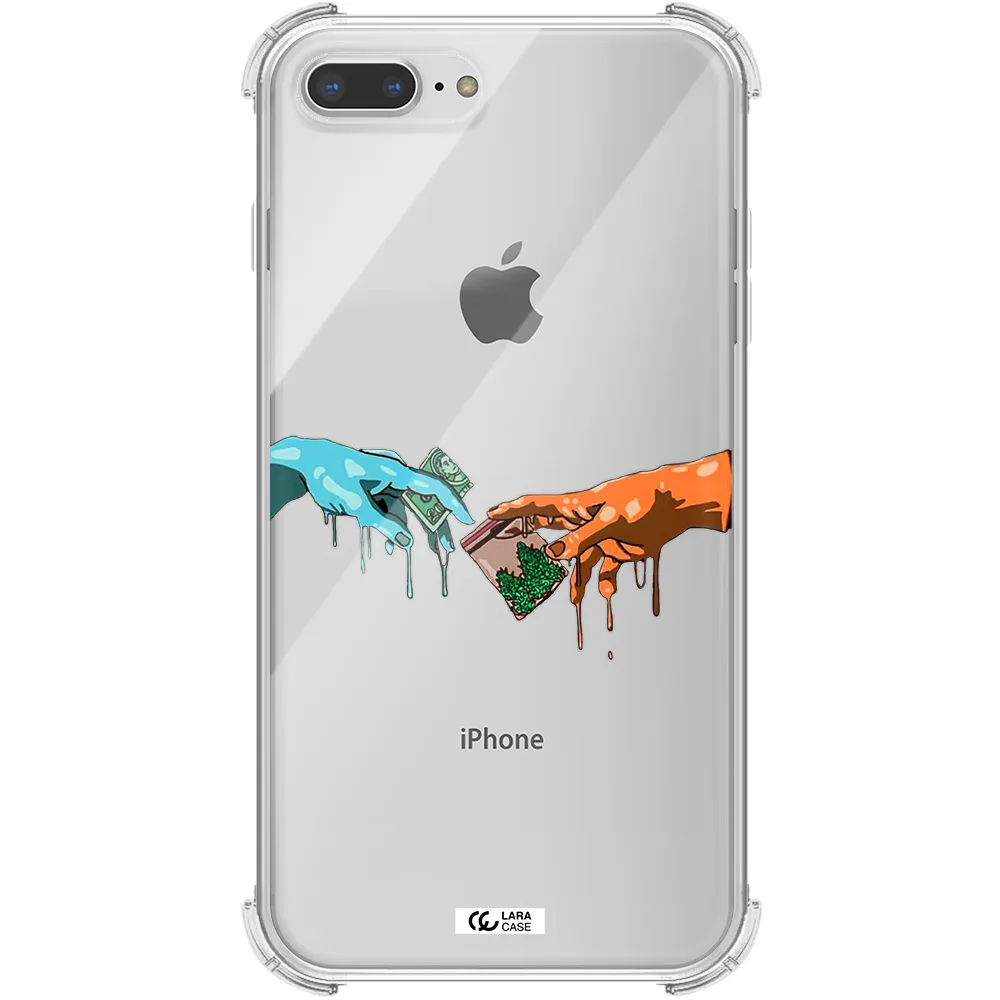 Pass The Weed Apple iPhone 8 plus Clear PC Case