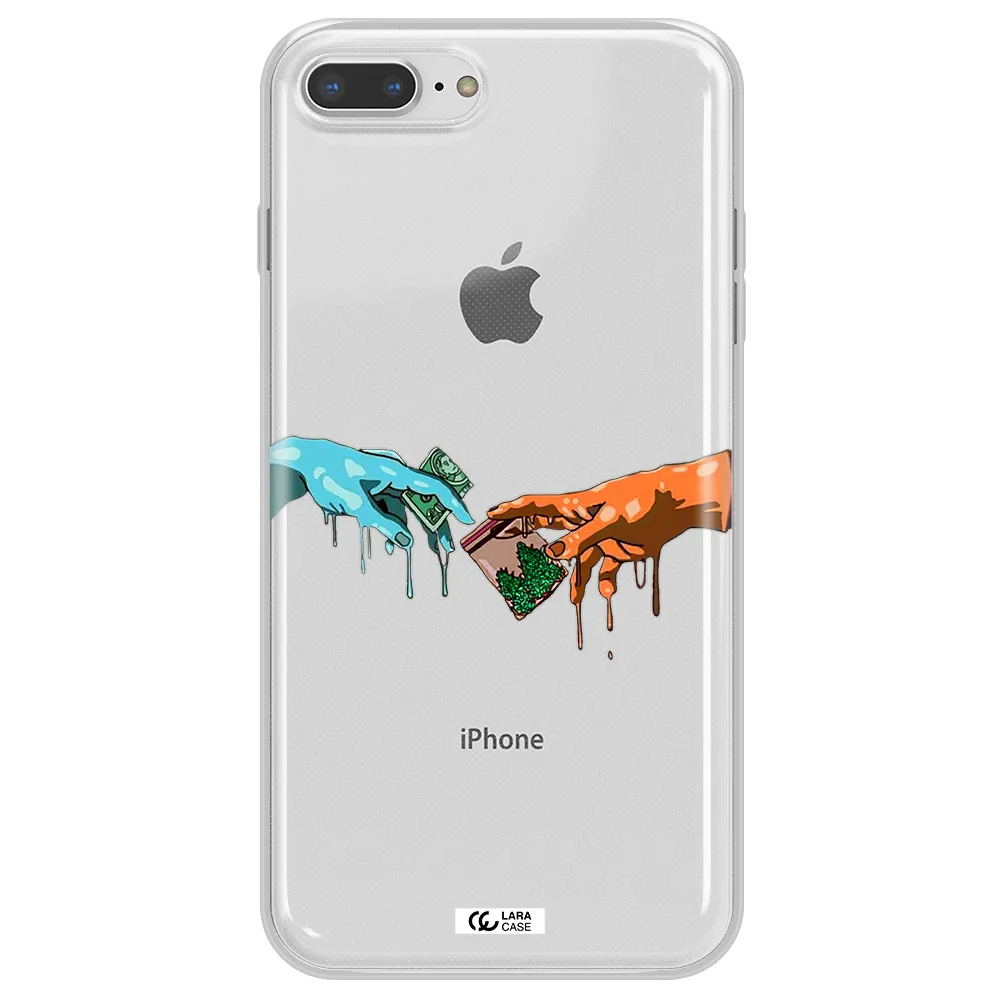 Pass The Weed Apple iPhone 8 plus Clear TPU Case
