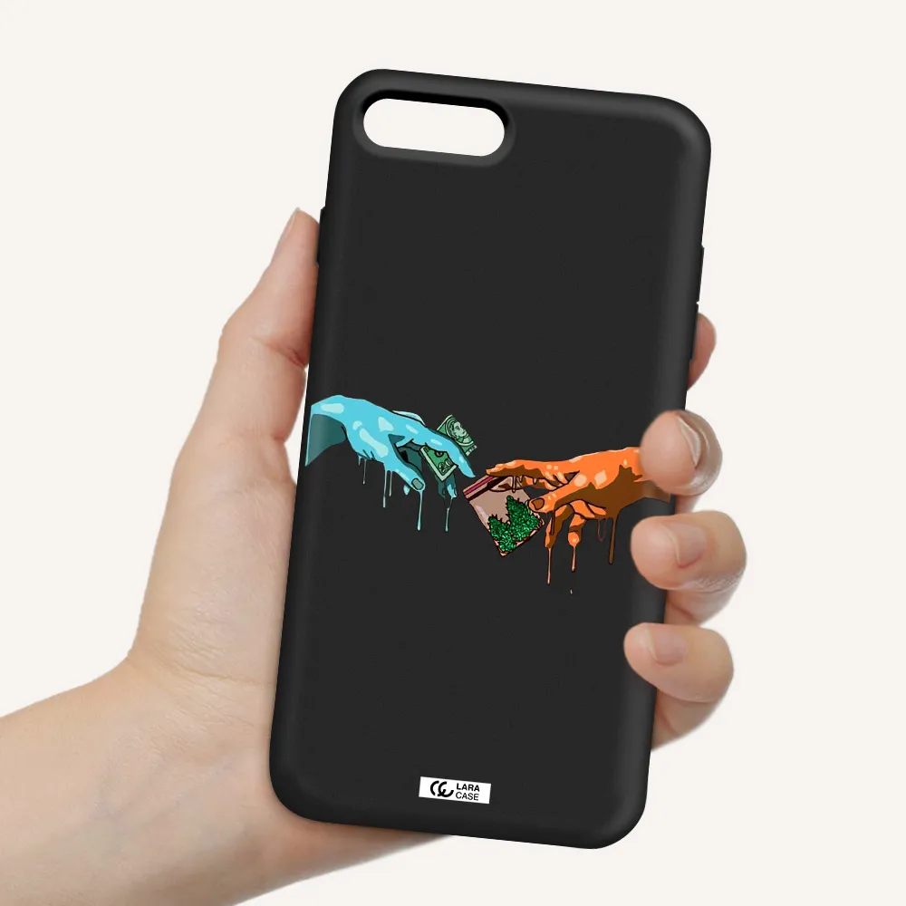 Pass The Weed Apple iPhone 8 plus Silicone black Case