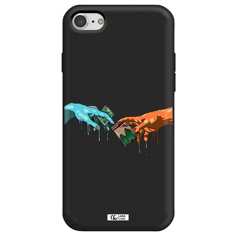 Pass The Weed Apple iPhone 8 Silicone black Case
