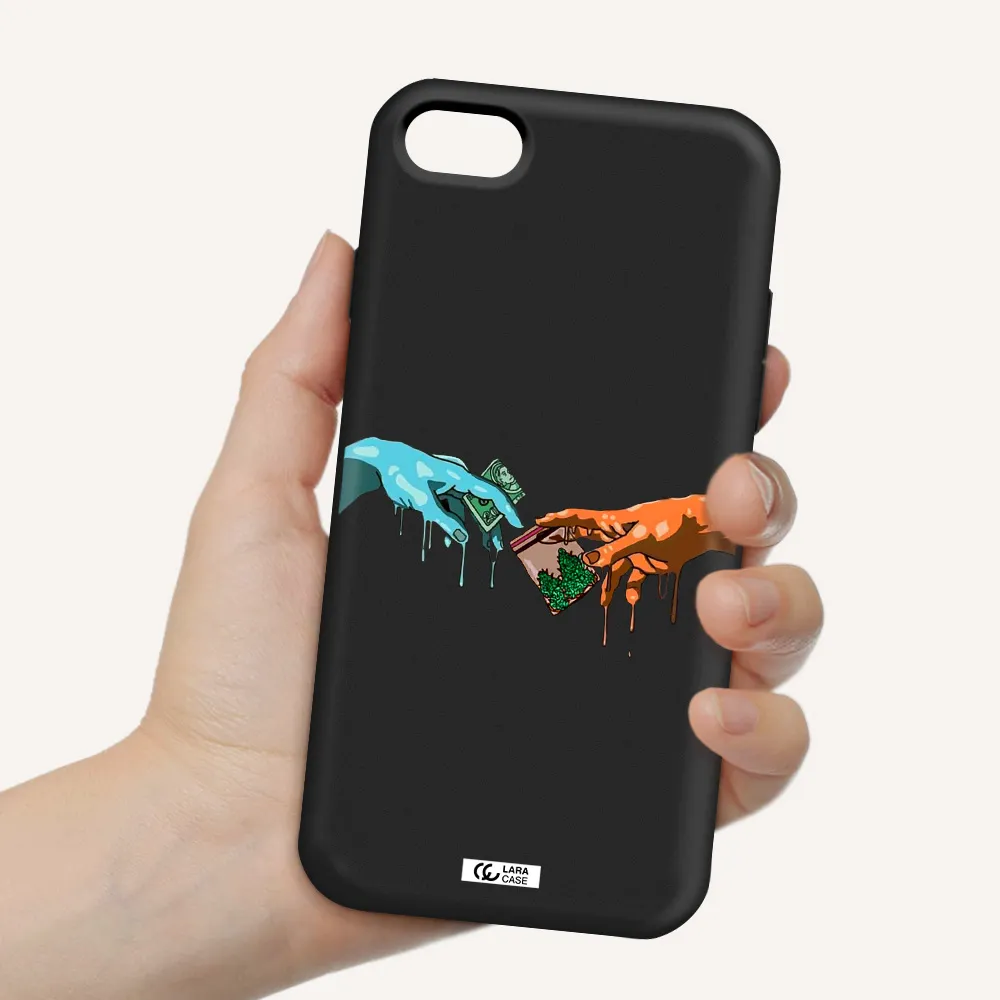 Pass The Weed Apple iPhone 8 Silicone black Case