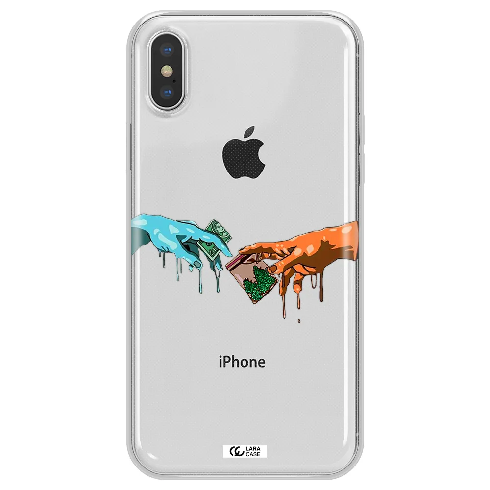 Pass The Weed Apple iPhone X Clear TPU Case