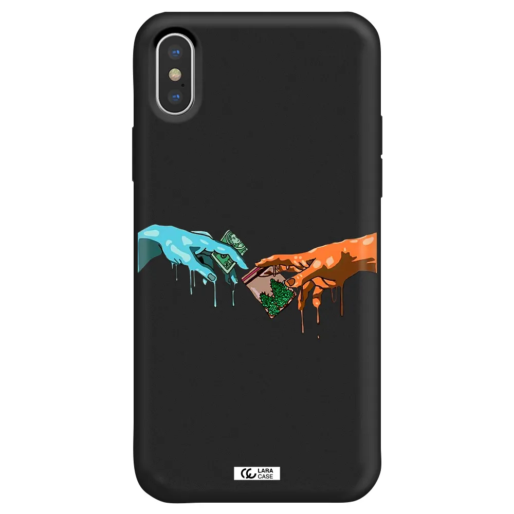Pass The Weed Apple iPhone X Silicone black Case