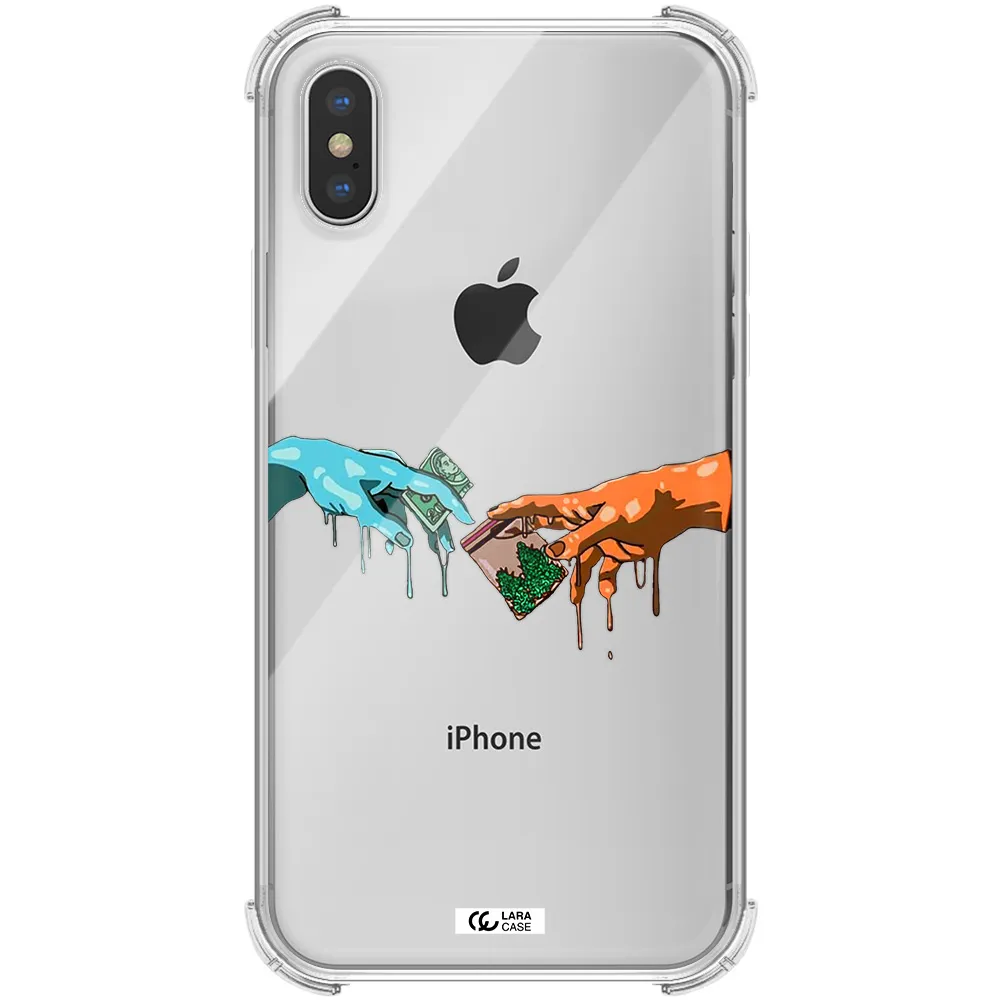 Pass The Weed Apple iPhone XS Clear PC Case