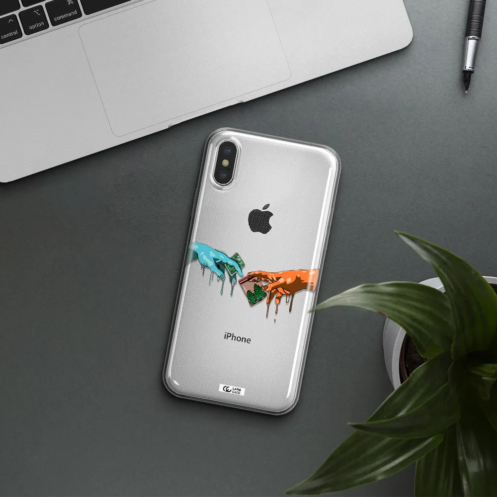 Pass The Weed Apple iPhone XS Clear TPU Case