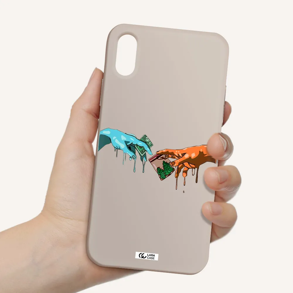 Pass The Weed Apple iPhone XS Silicone Stone Case