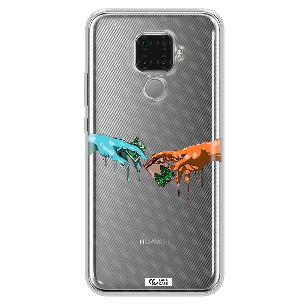 Pass The Weed Huawei Mate 30 Lite Clear TPU Case