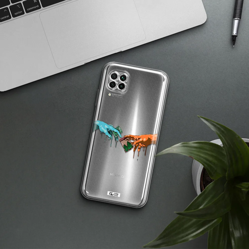 Pass The Weed Huawei Nova 7I Clear Tpu Case