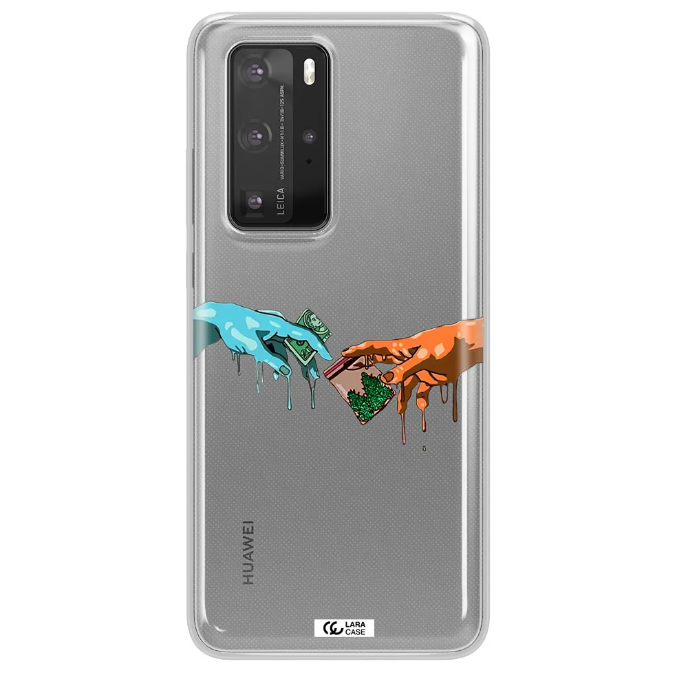 Pass The Weed Huawei P40 Pro Clear TPU Case
