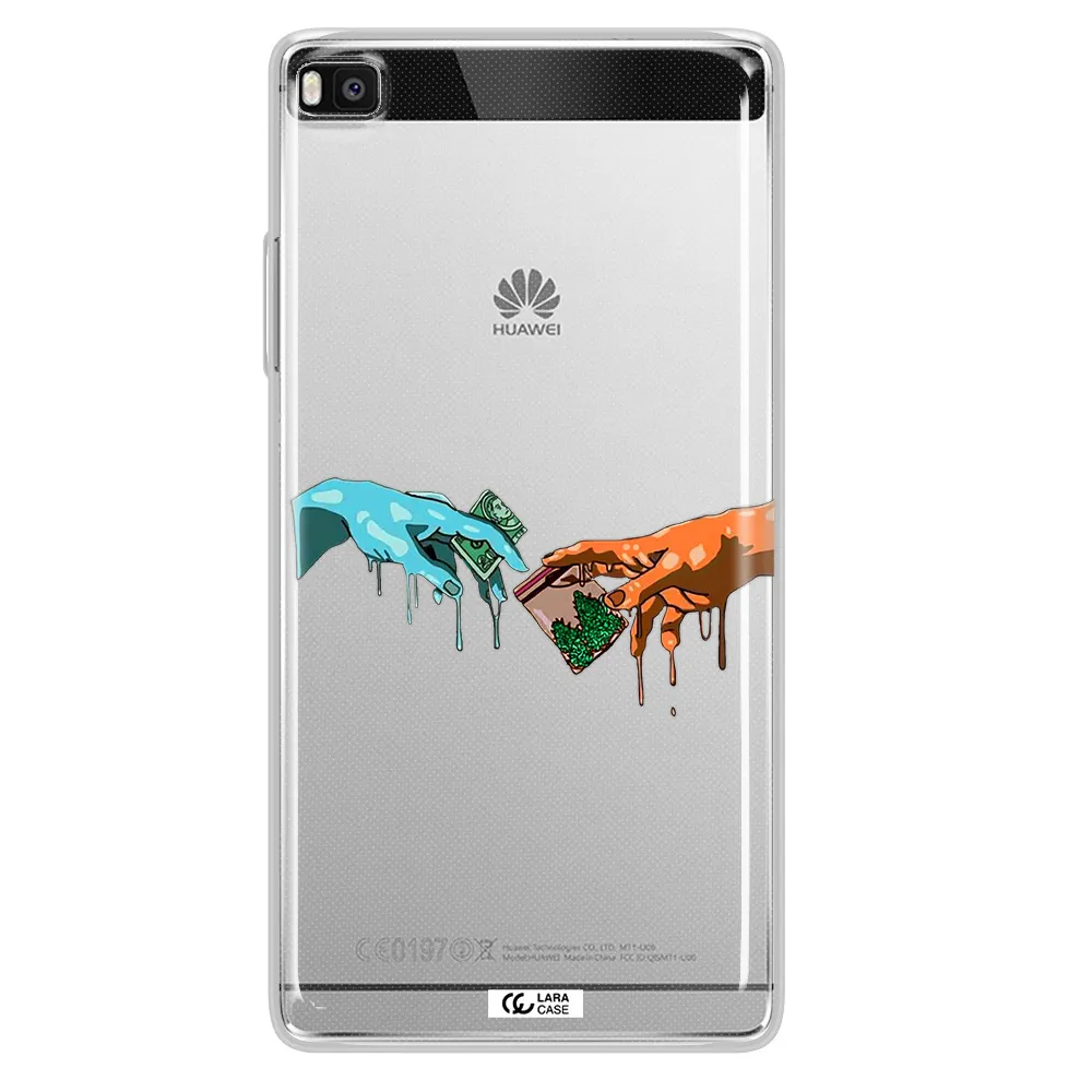 Pass The Weed Huawei P8 Clear TPU Case