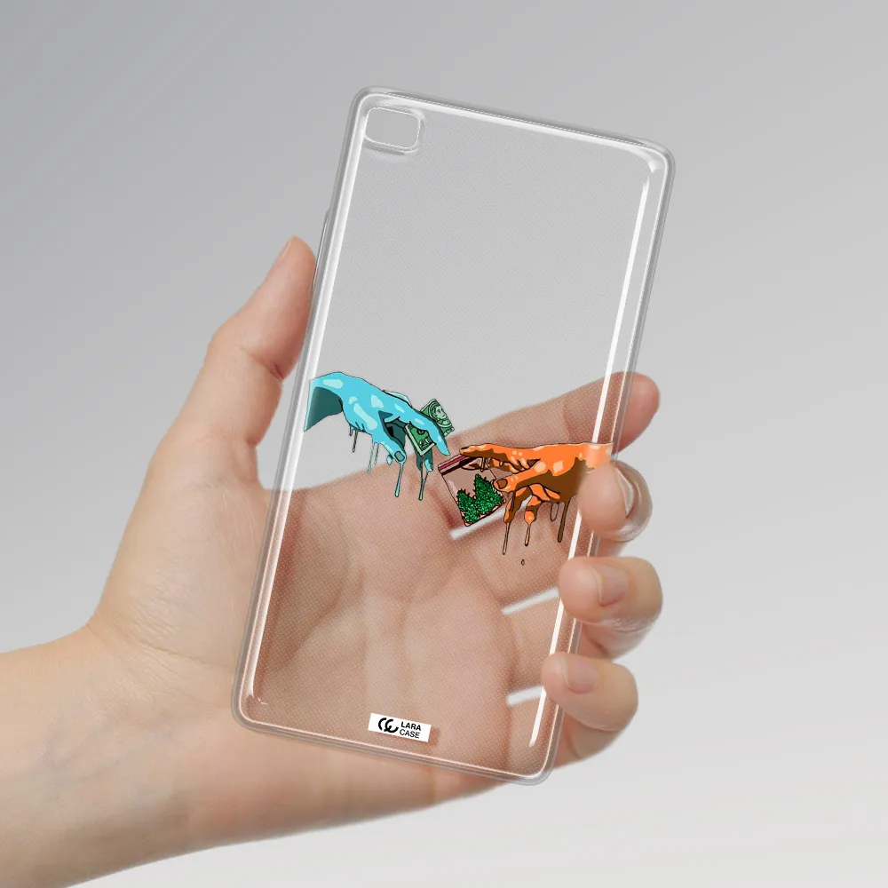 Pass The Weed Huawei P8 Clear TPU Case