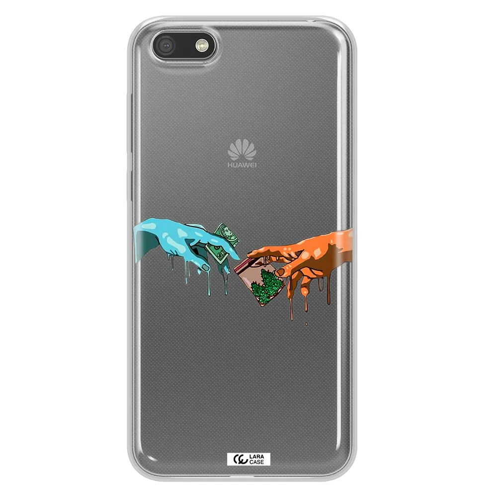Pass The Weed Huawei Y5 2018 Clear TPU Case