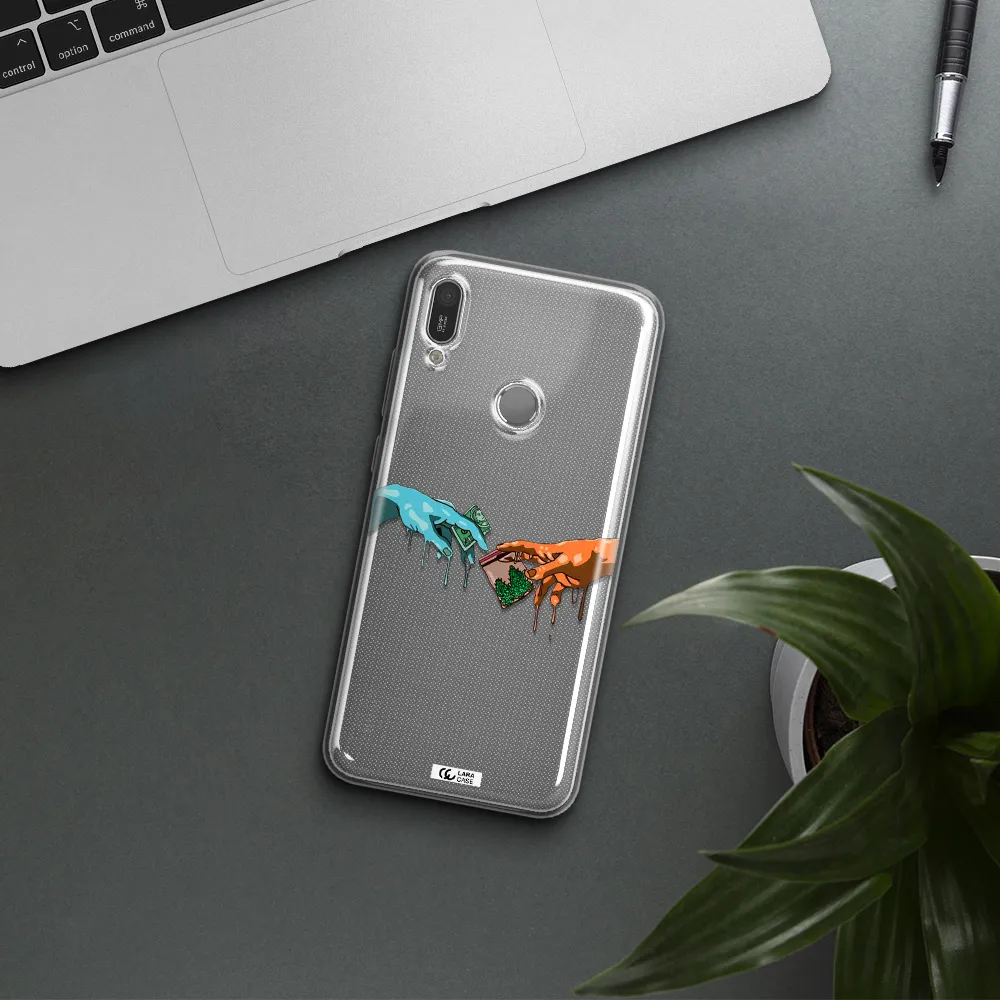Pass The Weed Huawei Y6 2019 Clear TPU Case
