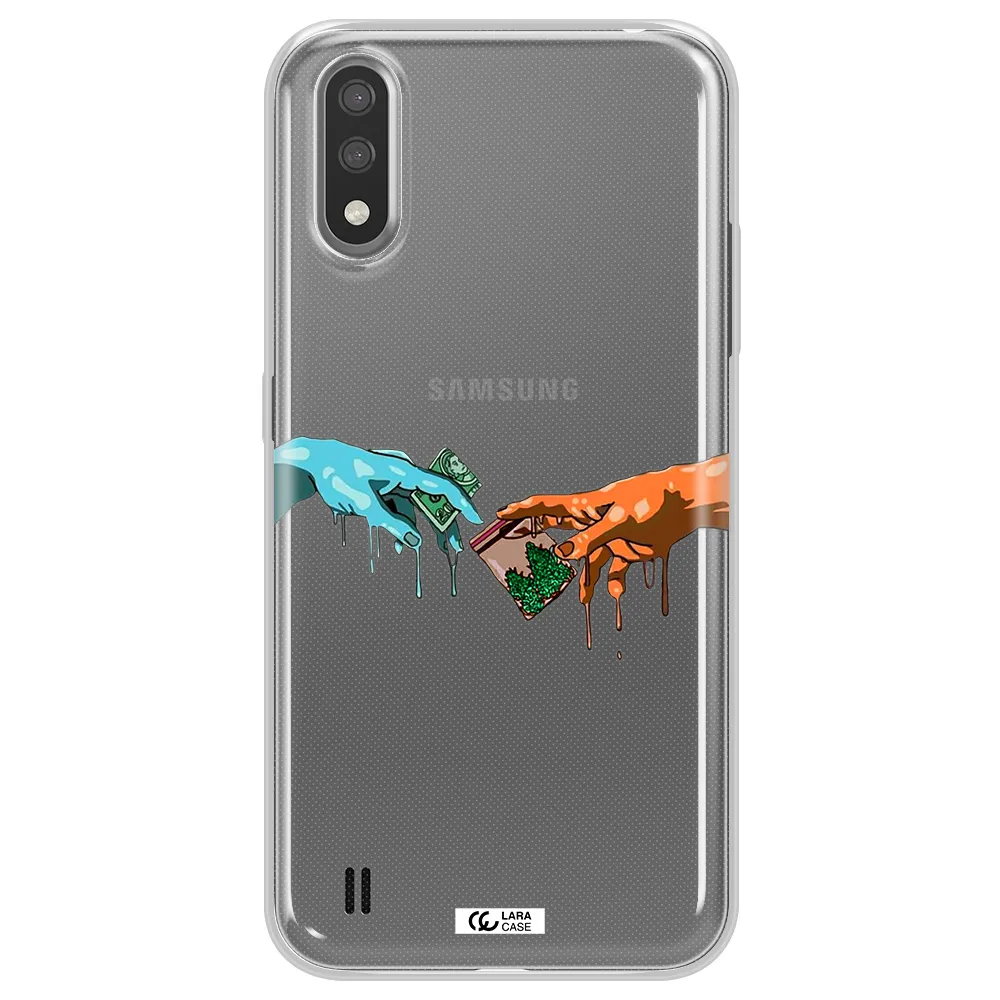 Pass The Weed Samsung A01 Clear TPU Case