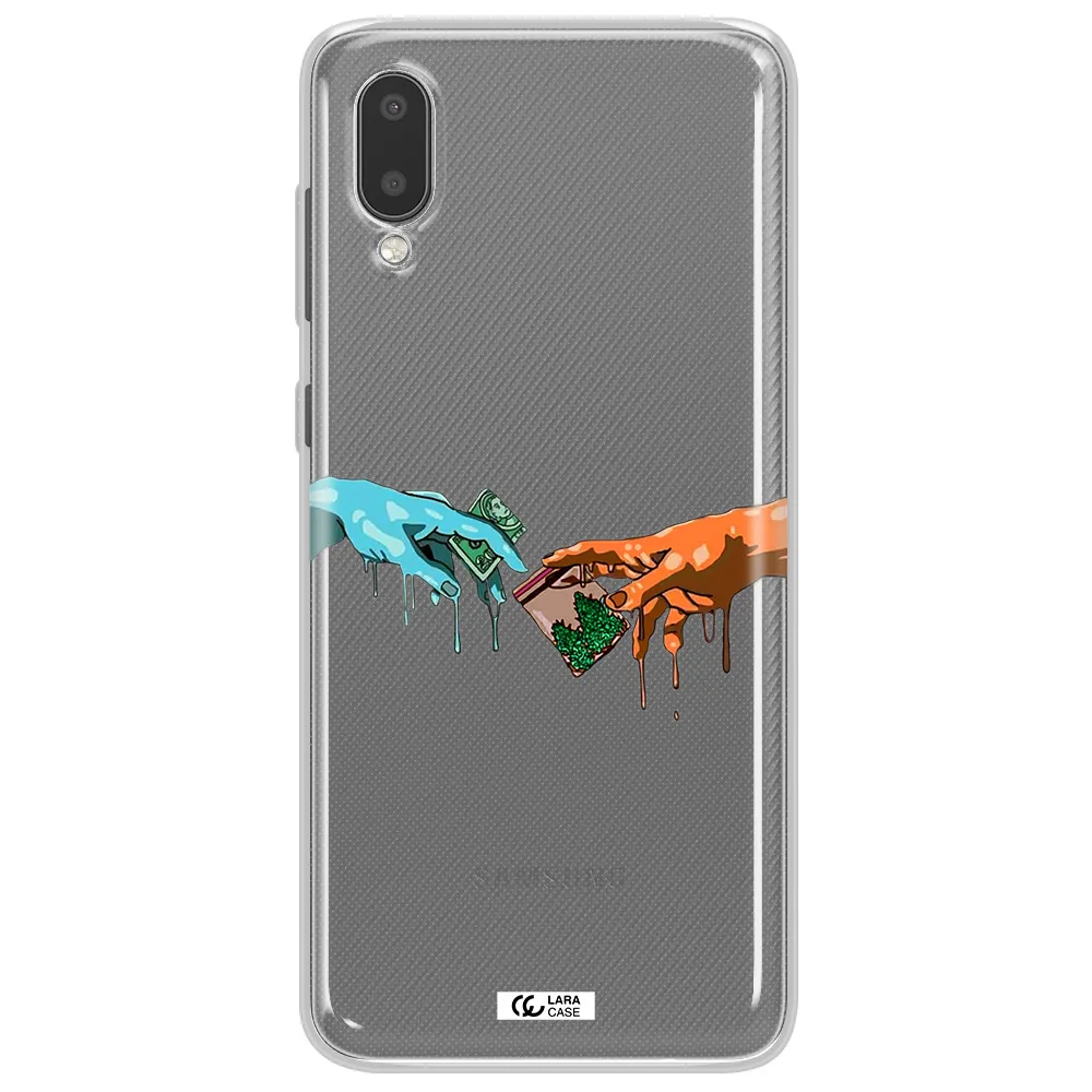 Pass The Weed Samsung A02 Clear TPU Case