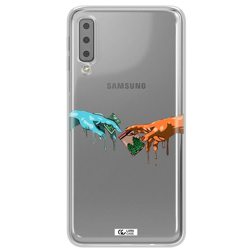 Pass The Weed Samsung A7 2018 Clear TPU Case