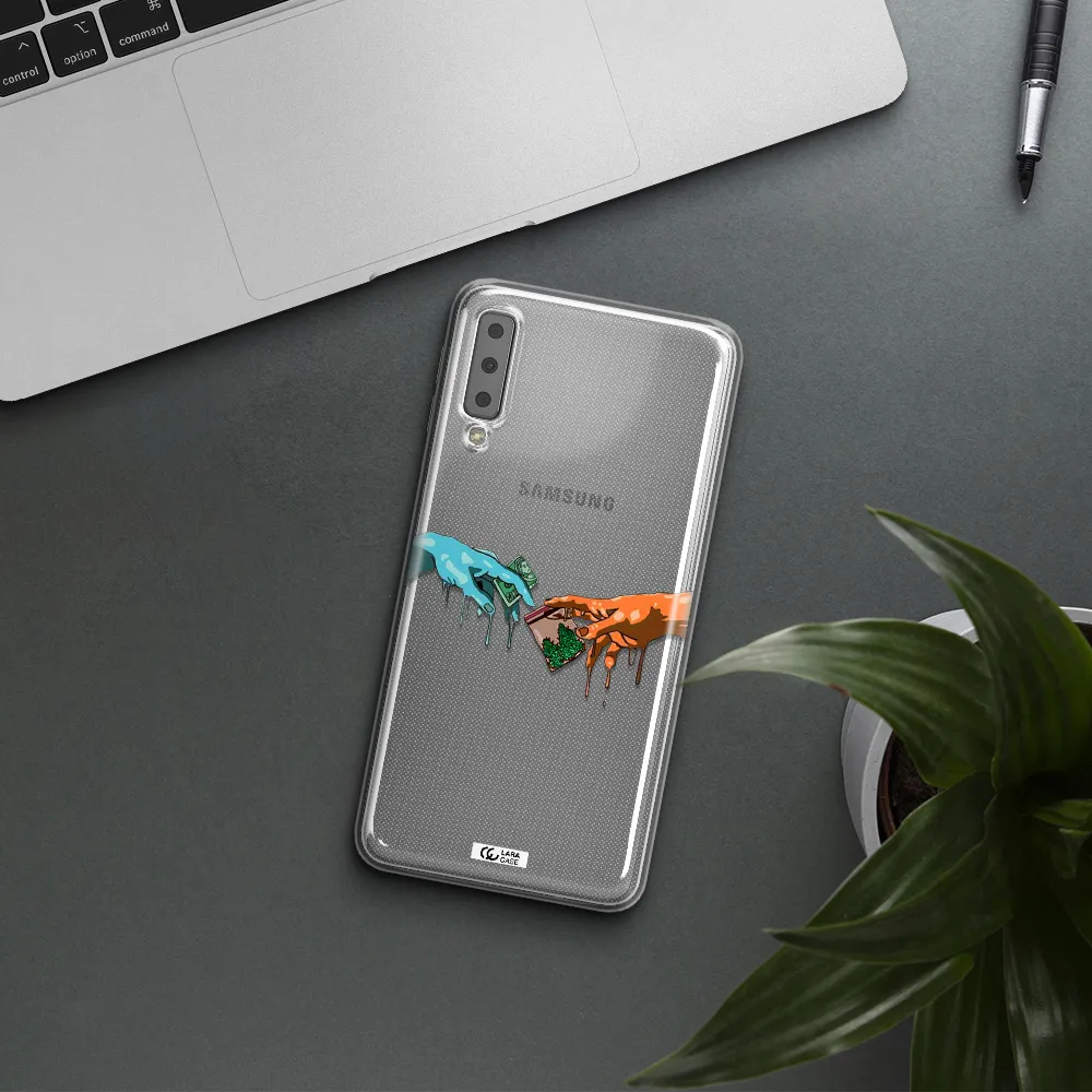 Pass The Weed Samsung A7 2018 Clear TPU Case