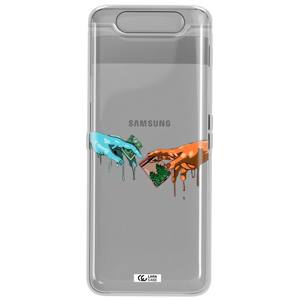 Pass The Weed Samsung A80 Clear TPU Case