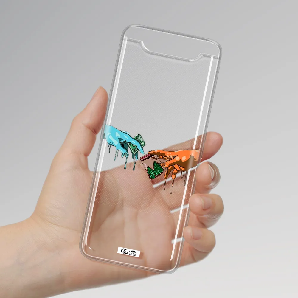 Pass The Weed Samsung A80 Clear TPU Case