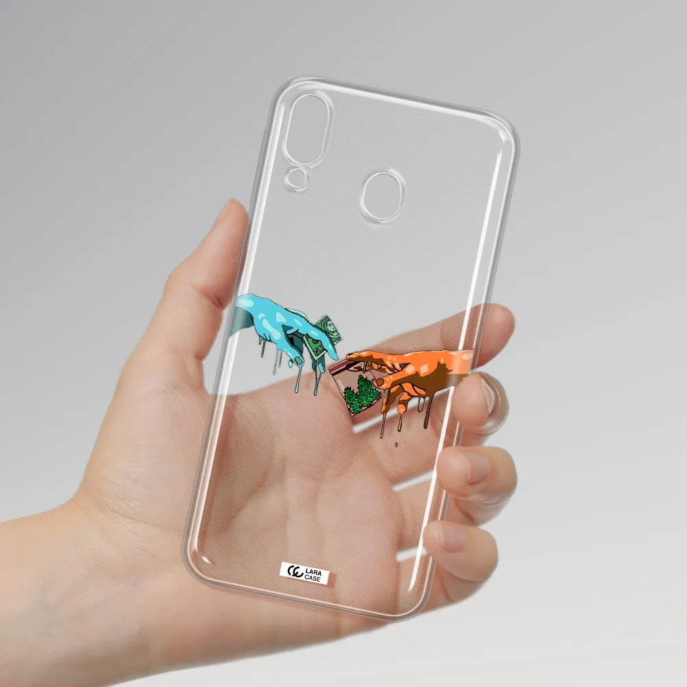 Pass The Weed Samsung M20 Clear TPU Case