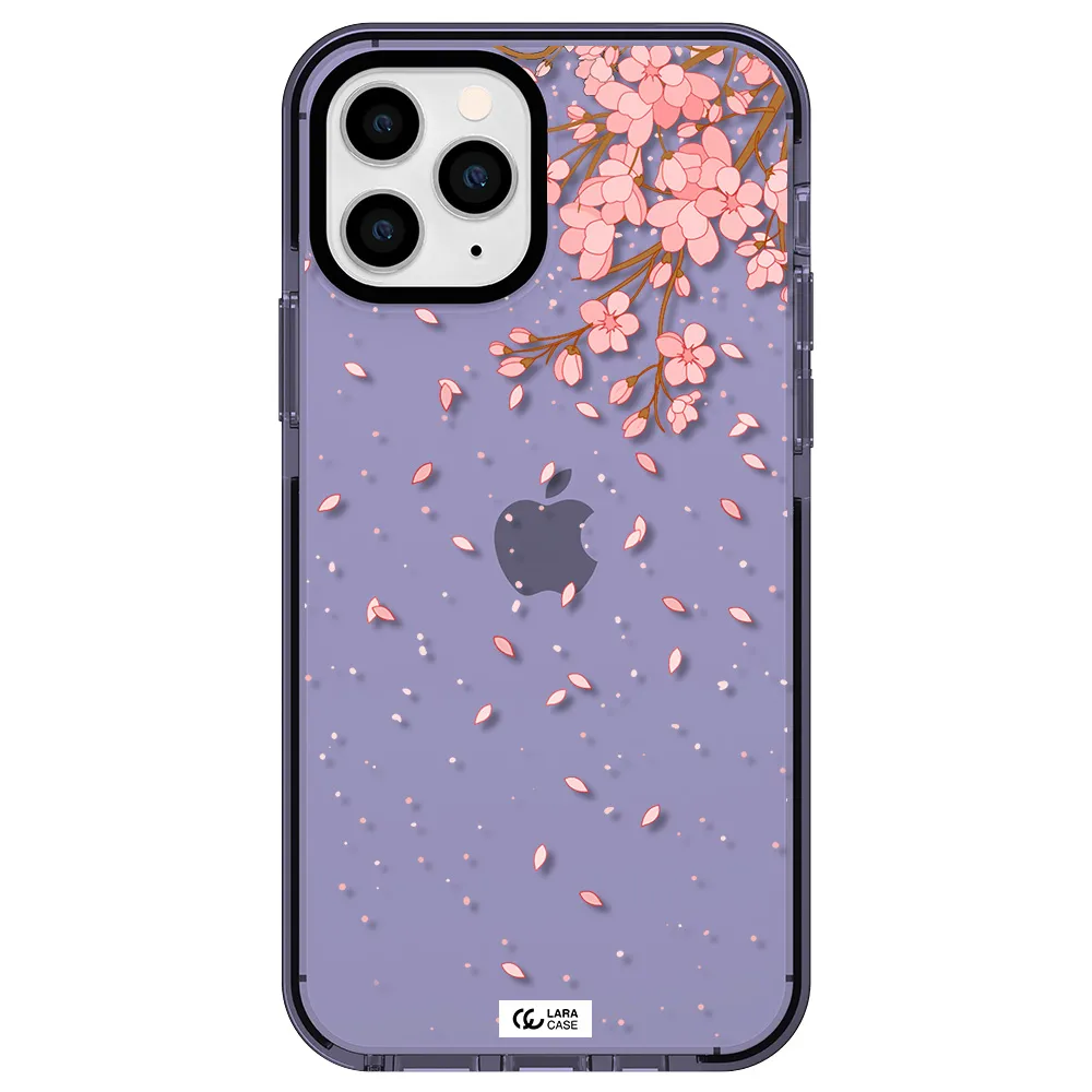 Sakura Fall Apple iPhone 11 pro impact Lilac Case