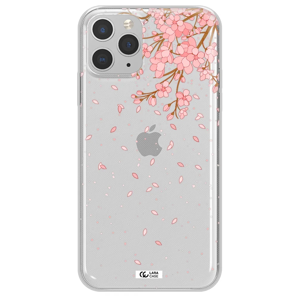 Sakura Fall Apple iPhone 11 pro max Clear TPU Case