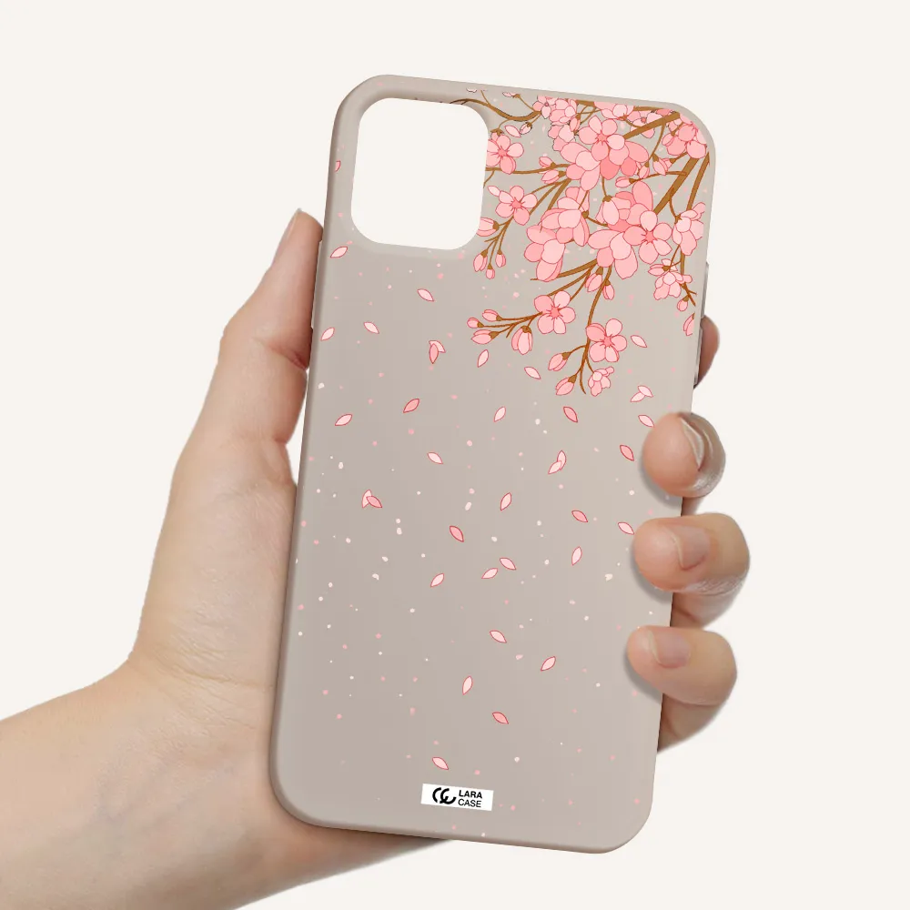Sakura Fall Apple iPhone 11 Silicone Stone Case