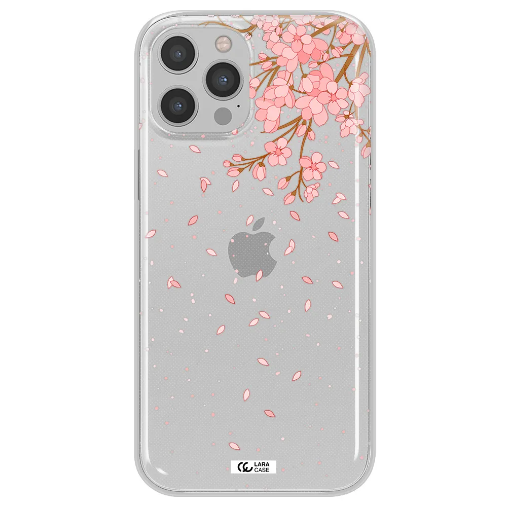 Sakura Fall Apple iPhone 12 pro Clear TPU Case
