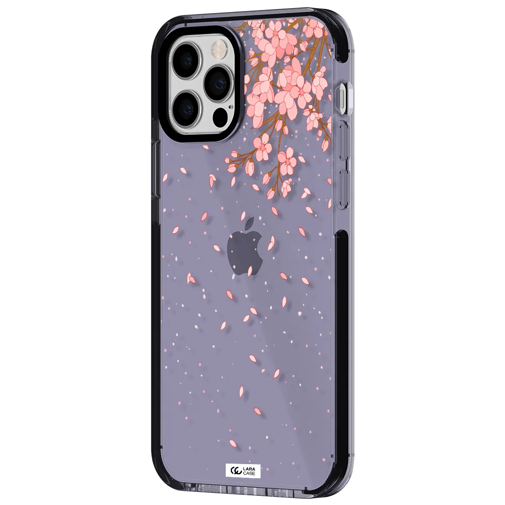 Sakura Fall Apple iPhone 12 pro impact Lilac Case