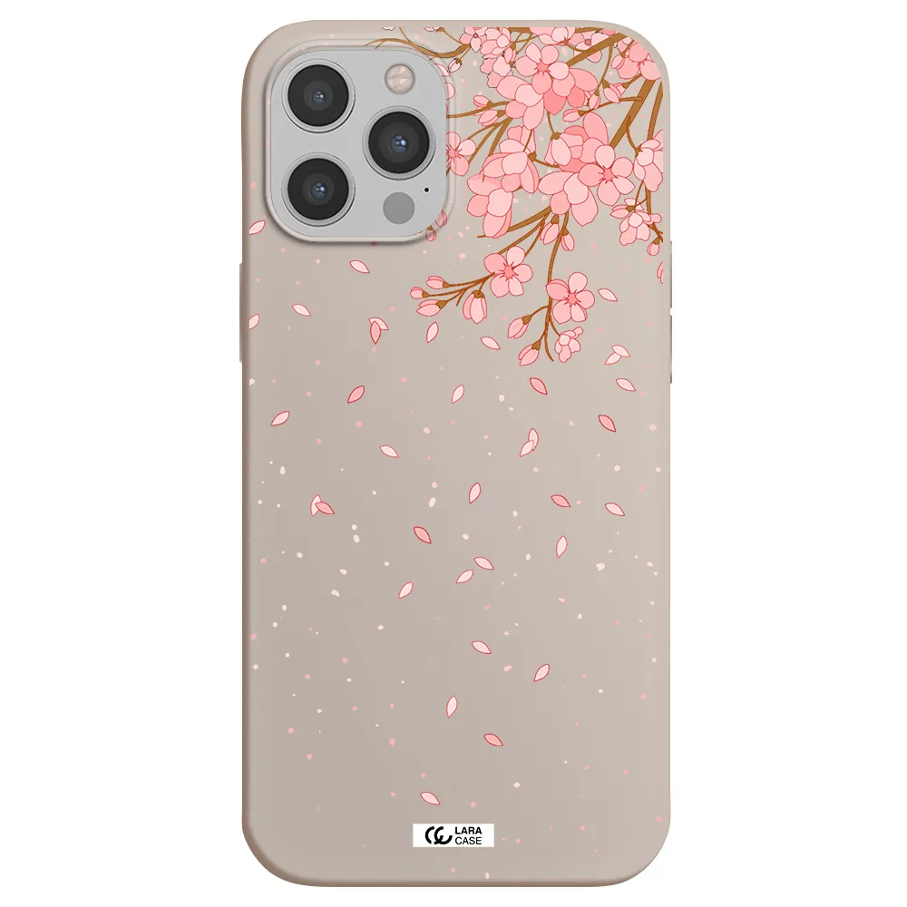 Sakura Fall Apple iPhone 12 pro Silicone Stone Case