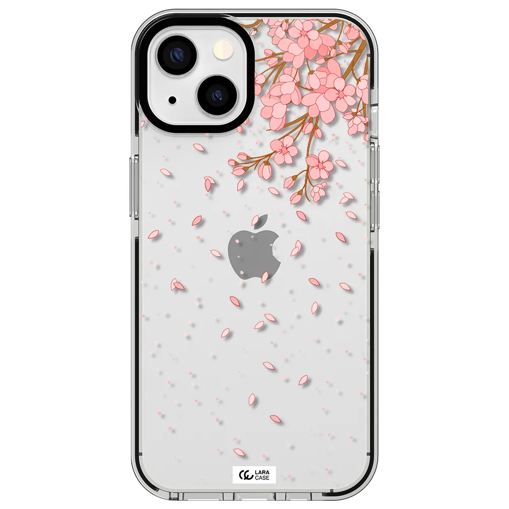 Sakura Fall Apple iPhone 13 impact black border Case