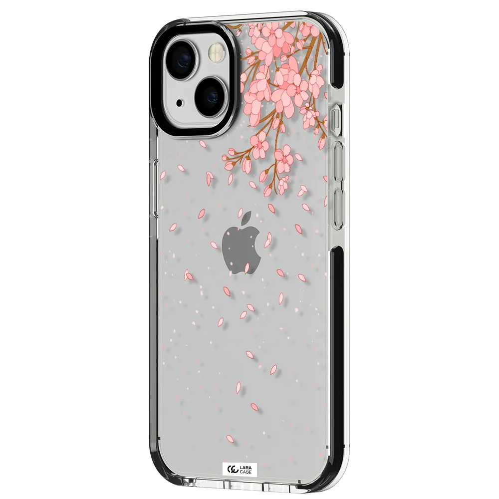 Sakura Fall Apple iPhone 13 impact black border Case