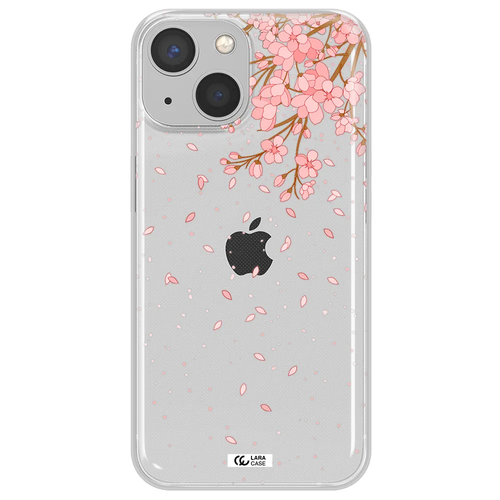 Sakura Fall Apple iPhone 13 mini Clear TPU Case