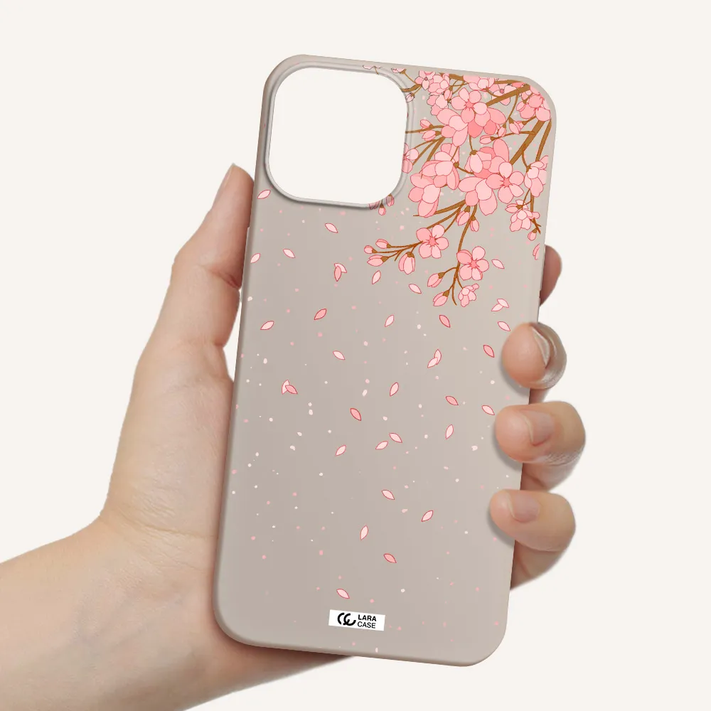 Sakura Fall Apple iPhone 13 mini Silicone Stone Case