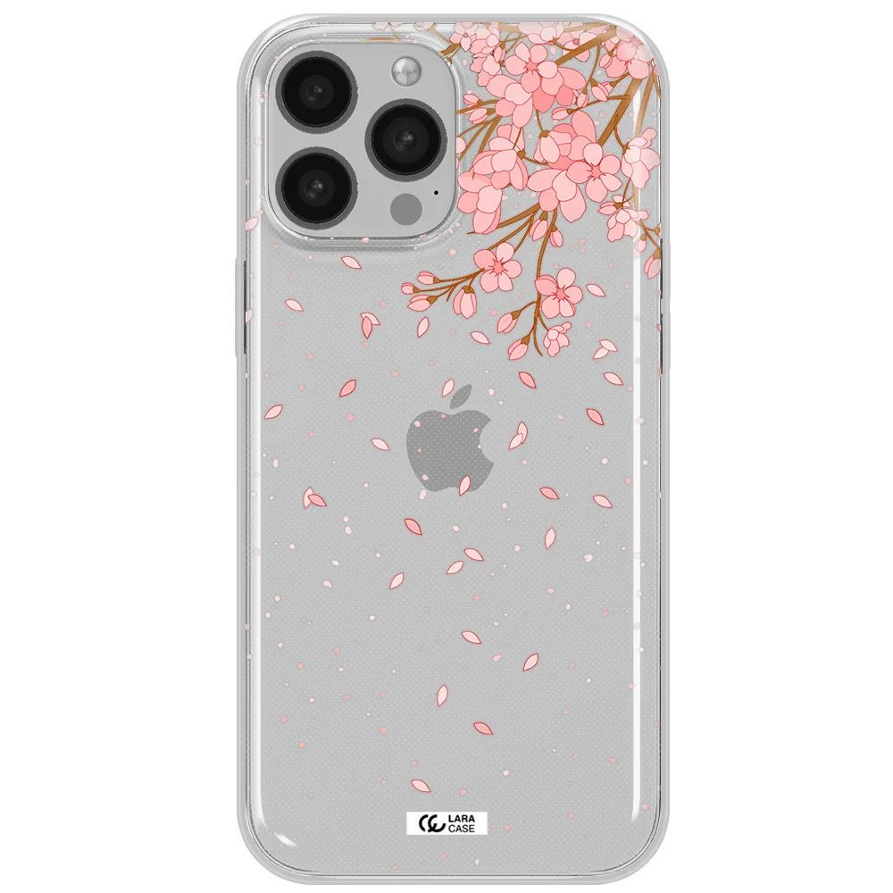 Sakura Fall Apple iPhone 13 Pro Max Clear TPU Case