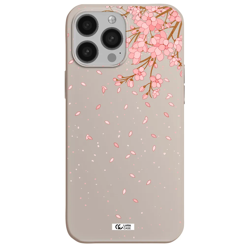 Sakura Fall Apple iPhone 13 Pro Silicone Stone Case